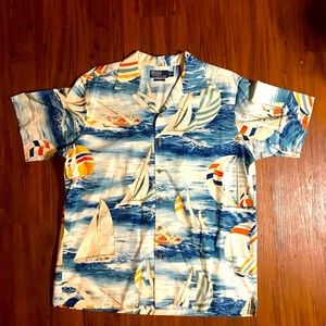 Vintage Polo Ralph Lauren Single Stitch Hawaiian